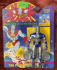 Awesome NOC Original Vintage TORNADO Captain Planet Action Figure, Tiger 1991
