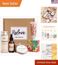 BFFLOVE Gift Set for Women - 5pcs Cherry Blossom Spa Gifts for Women, Birthda...