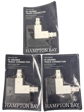 LOT OF 3-Hampton Bay 90 Degree Track Connectors White or Black Finish 805164