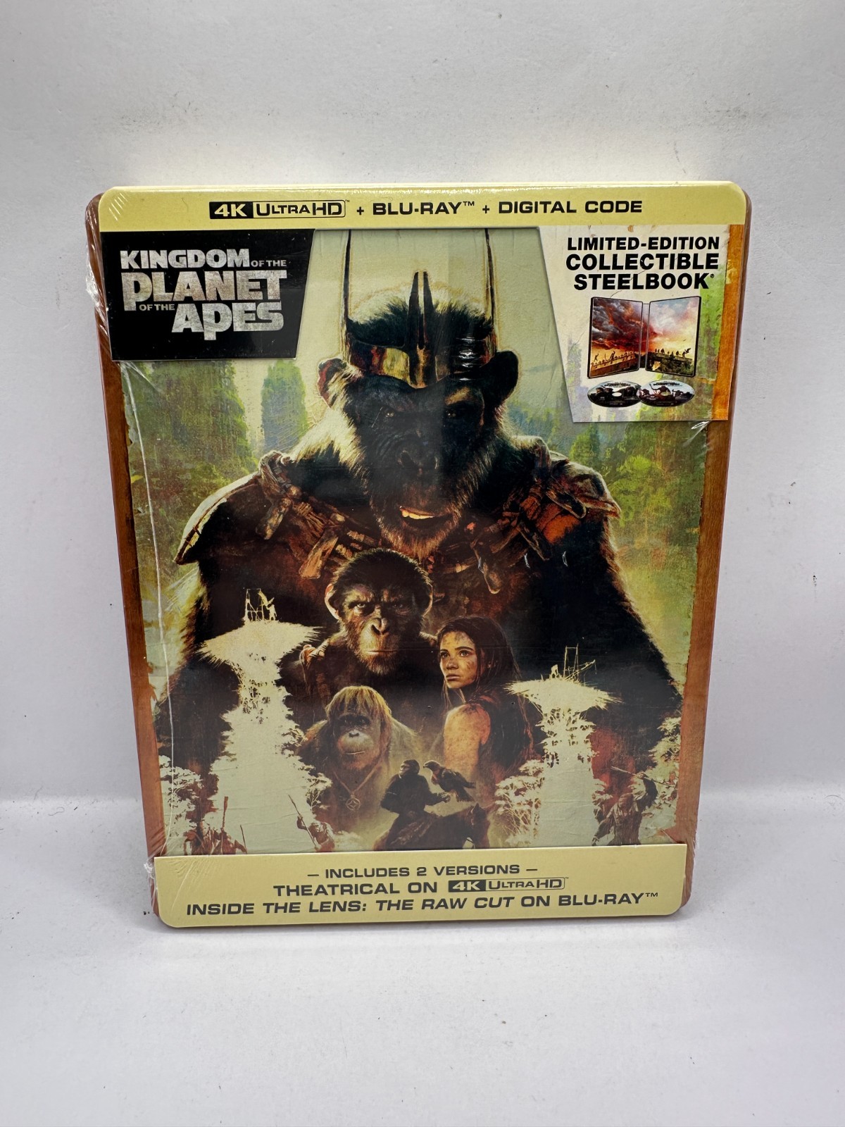 The Kingdom of The Planet Of The Apes Steelbook (4K UHD Blu-ray) US IMPORT NEW
