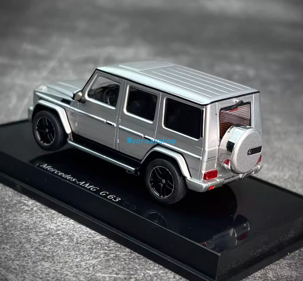 CR AUTOart 1:64 Silver Benz AMG G63 ORV SUV Sports Model Car ABS