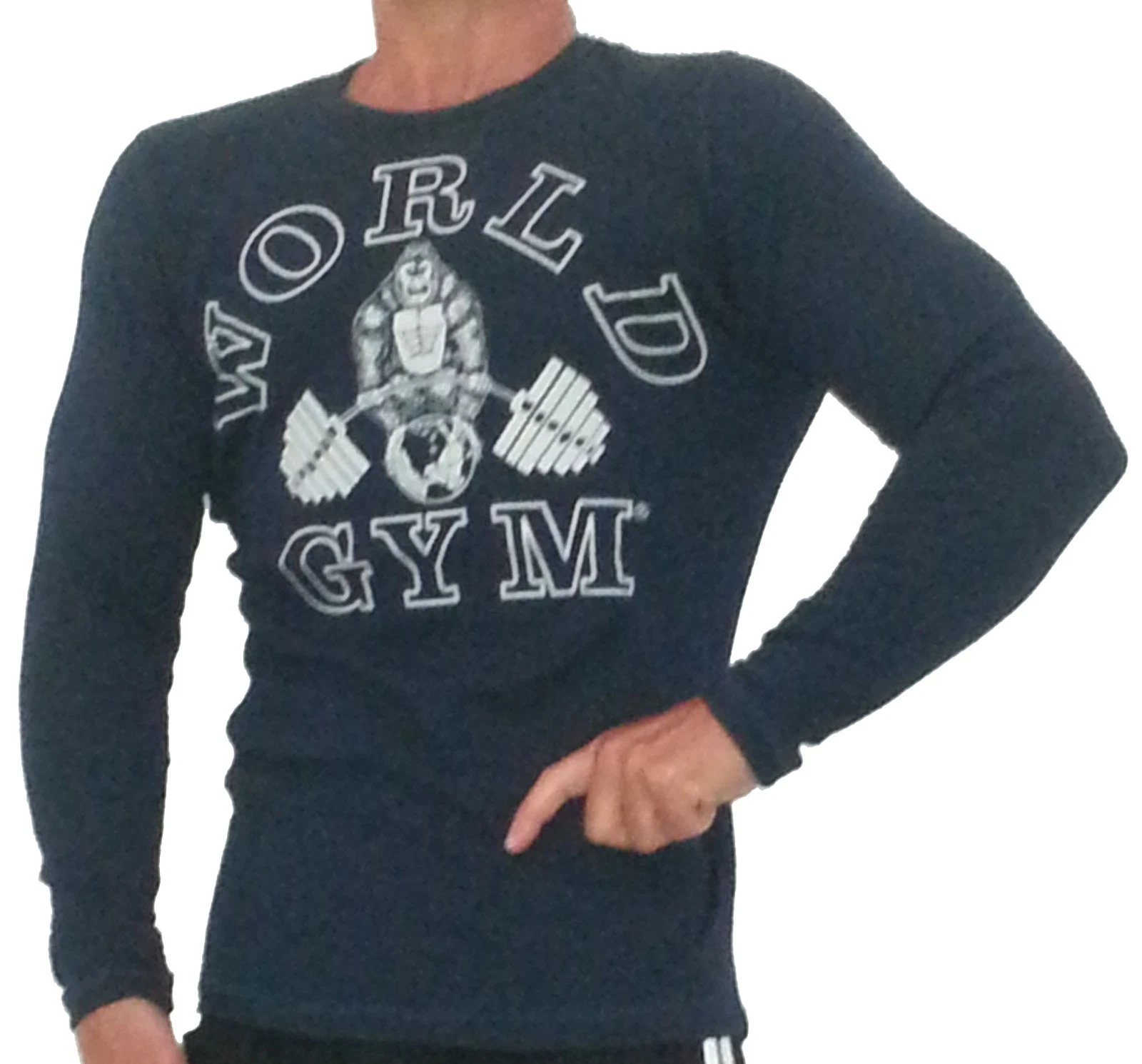 W171 World Gym Long Sleeve Thermal Bodybuilding Shirt
Opens in a new window or tab