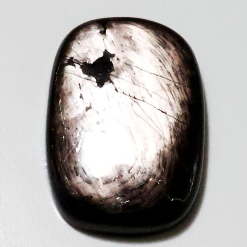 Pietra Preziosa Cabochon Fantasia 100% Argento Naturale Fuoco Magica Ipersteno Rettangolo - Foto 4 di 10