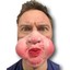 thumbnail 104 - Half Face Comedy Funny People Face Mask Stag Hen Latex Party Masks Masquerade