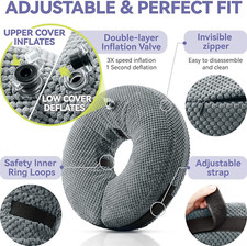 Soft Inflatable Dog Cone Collar after Surgery for Large Medium Small Dogs Cats