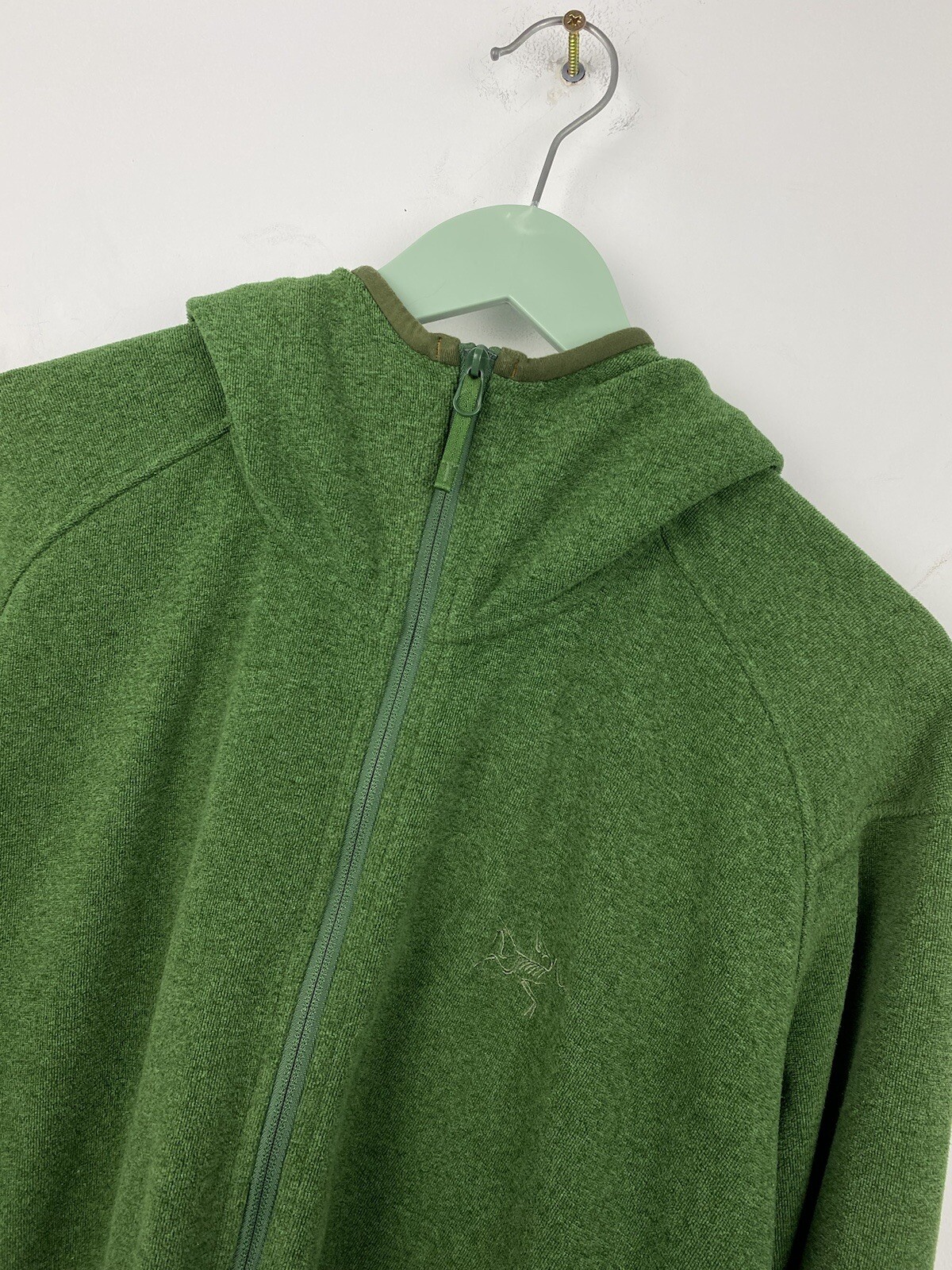 Felpa con cappuccio Arc'teryx Polartec Pile Cerniera Uomo Taglia XL Verde