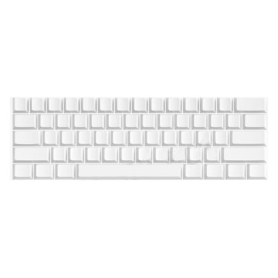 61 Key White Blank Keycaps Original For Mechanical Keyboards