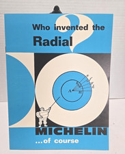 Vintage Michelin Tire Brochure "Who Invented the Radial?" 16 Pgs Tot 1960s