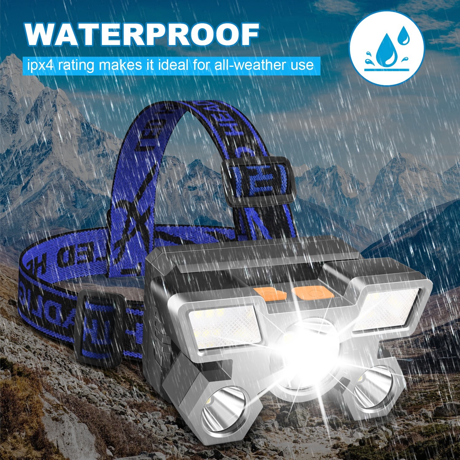 Fari 500000lm Xhp90.proiettore più potente Lampada frontale USB Ulisem