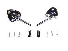 New Sun Visor Support Brackets Chrome Pair Camaro Trans Am 70-81 2-2505 New Sun Visor Support Brackets Chrome Pair Camaro Trans Am 70-81 2-2505