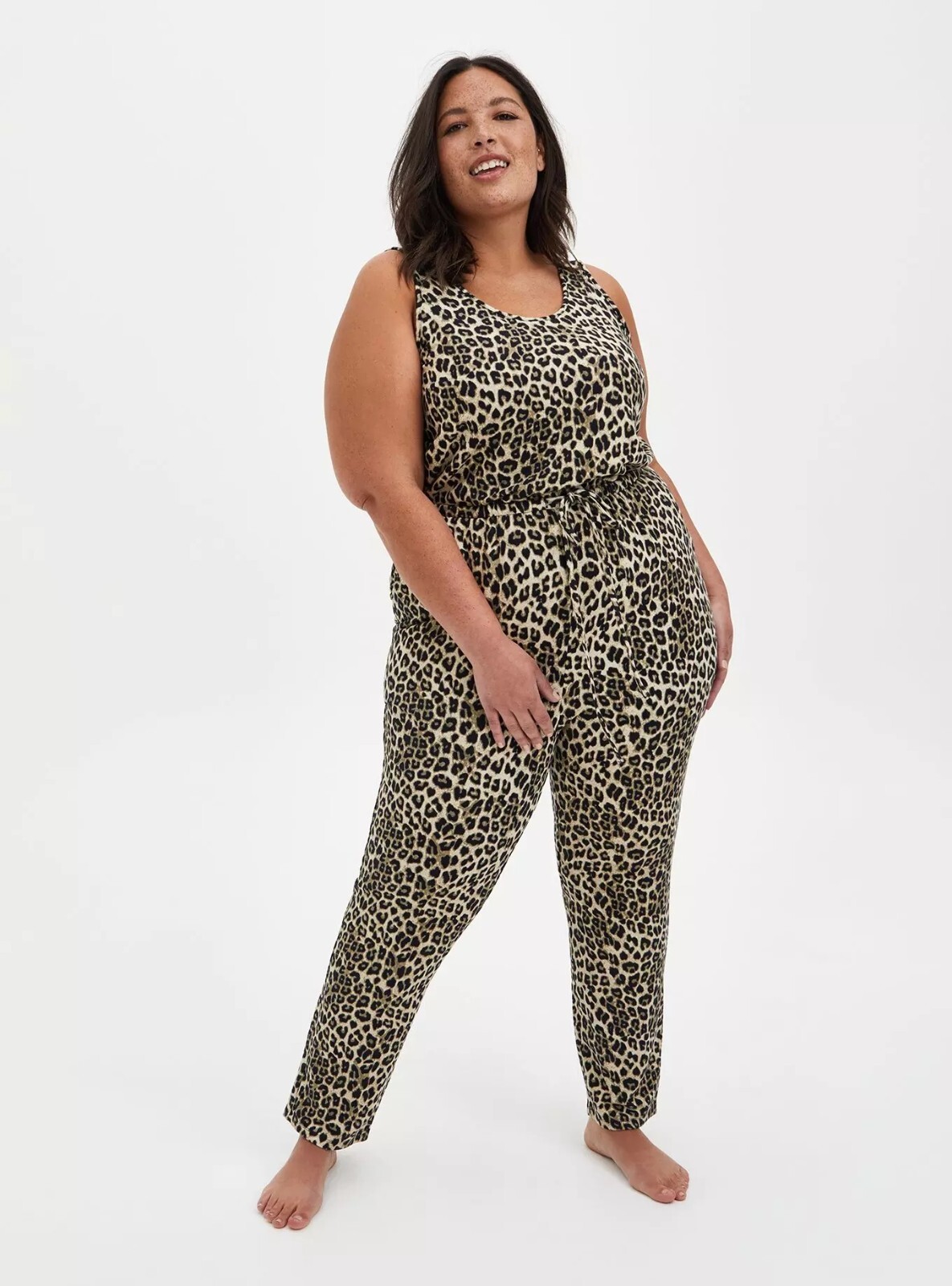 Torrid Leopard Print Drawstring Pockets Loungewea… - image 1