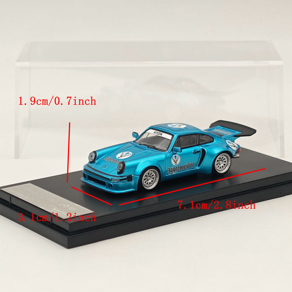 1/64 SW Carrera RSR 3.0/KS-R 911 Blue Diecast Models Car 1/64 SW Carrera RSR 3.0/KS-R 911 Blue Diecast Models Car