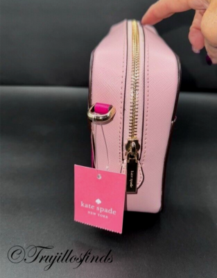 Kate Spade Lauryn Colorblock Saffiano Leather Womens Pink Medium