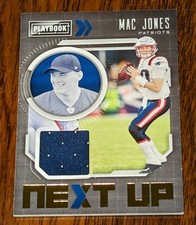 2021 Panini Playbook MAC JONES #NXT-MJO ~ Next Up Jersey Relic Patch Patriots RC