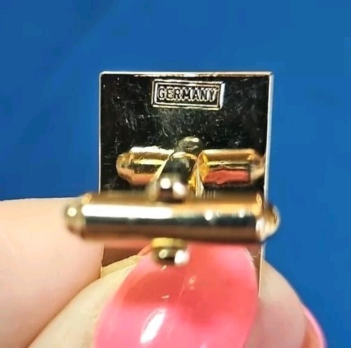 GERMAN PORTRAIT ART Men's Cufflinks Vintage Jewelry 27J - Picture 4 of 6