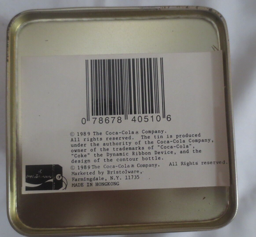 Coca-Cola Tall Square tin with Lid Sprite boy - Picture 4 of 5