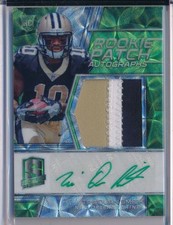 TRE'QUAN SMITH 2018 Spectra NEON GREEN 3 Clr Patch Green Ink AUTO /60 - Saints