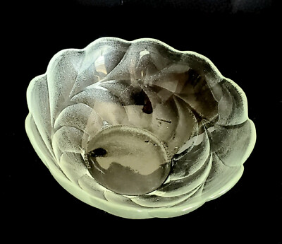 Vintage PASARI 5'' Clear Fernleaf Pattern Salad / Soup Bowl