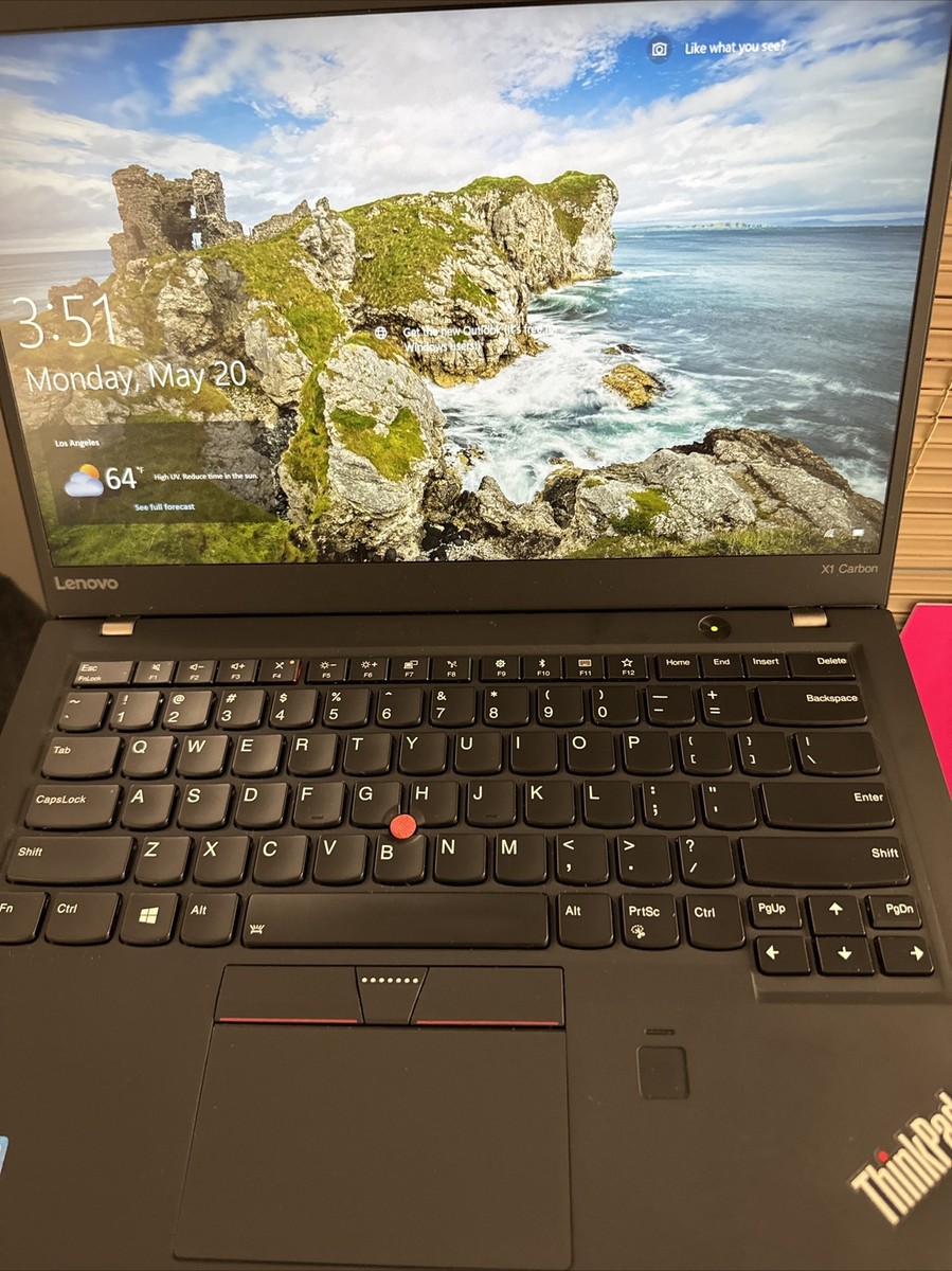 Lenovo 20HR000FUS TP X1 Carbon 5th Gen i7-7600U 8GB 500GB SSD Win