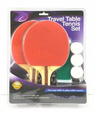 Table Tennis Ping Pong Travel Set Includes 2 Paddles 3 Balls Brand New