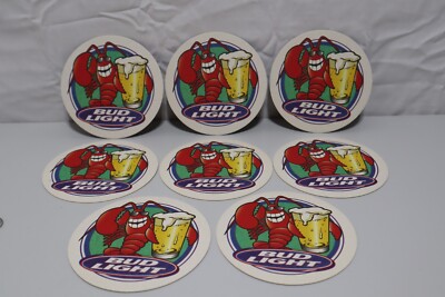 Beer Coaster-Bud Light Red Lobster Party Set of 8
