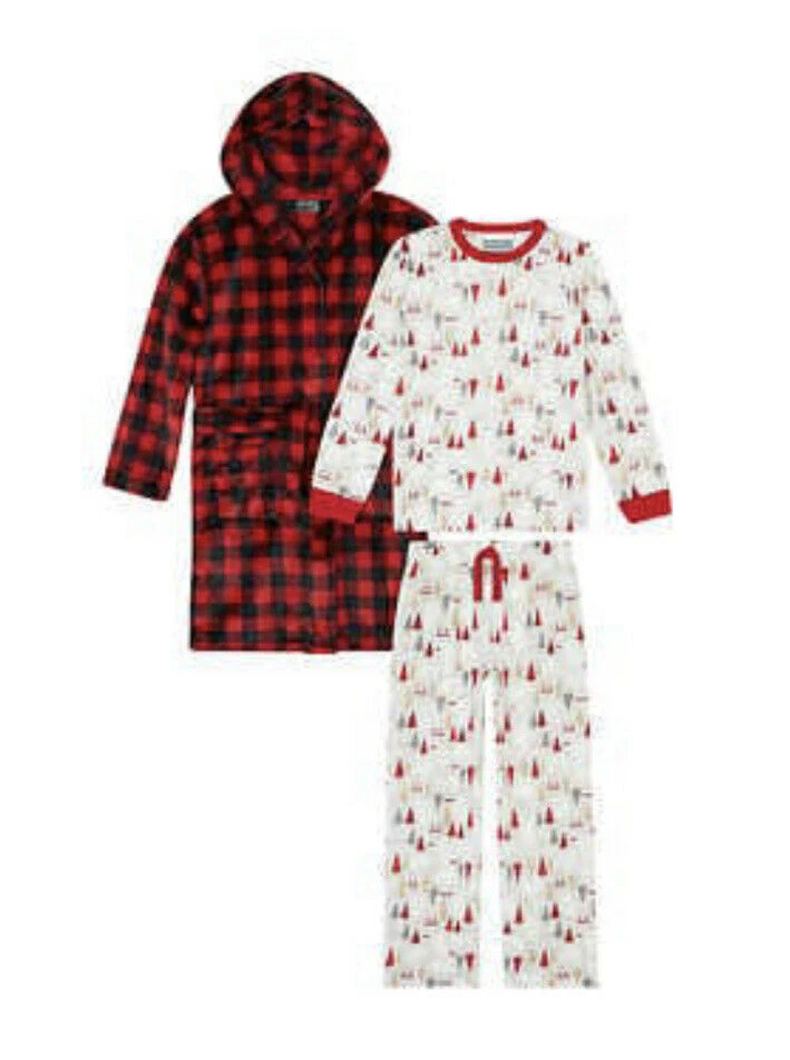 Pajama set with robe new arrivals