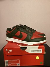 Nike Dunk Low Retro Cargo Khaki Mystic Red Freddy Krueger 10.5M 12W