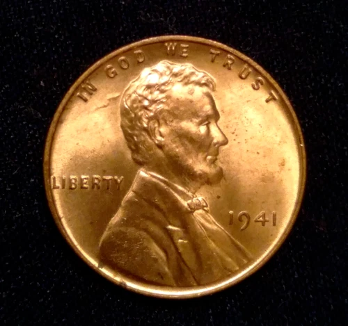 1941 P Lincoln Wheat Penny Cent BU UNC ~Brilliant Uncirculated~