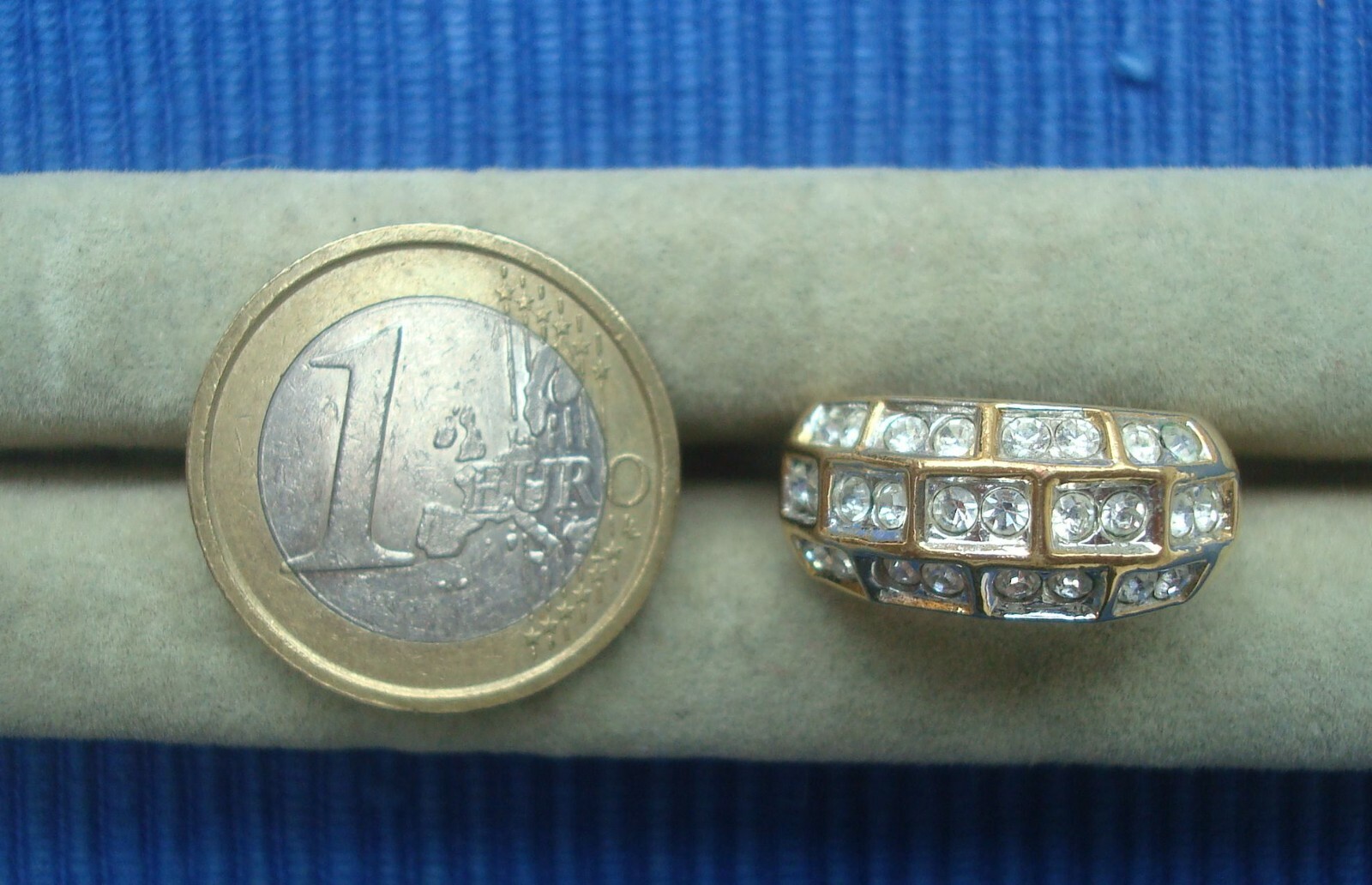 Bague b26c lot bijou doré avec strass le cadeau idéal pour elle