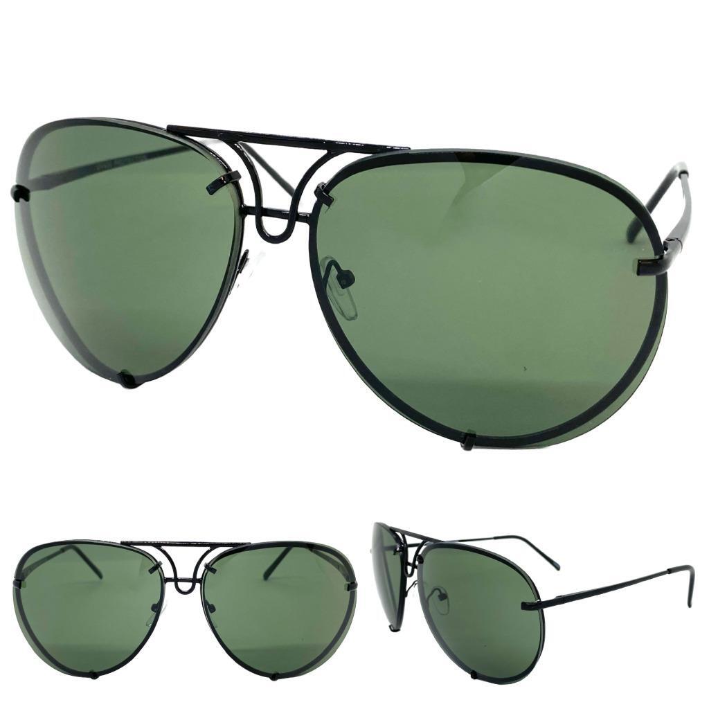 Occhiali Sole Vintage Occhiali Da Sole Junsika Piloti Quadrato Oversize - Stile Vintage UV400 Per Uomo E Donna Occhiali Uv400 Metallo - Foto 2