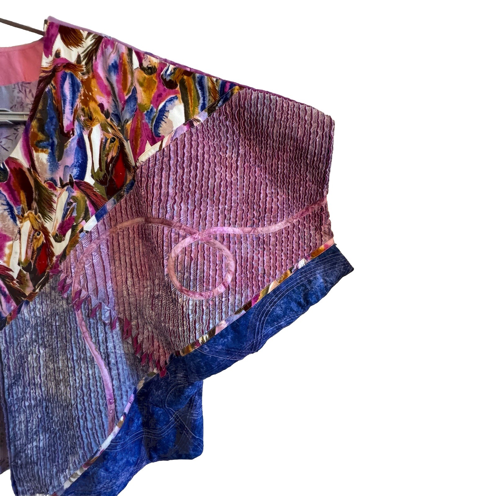 Unique Handcrafted Reversible Patchwork Jacket Cu… - image 4