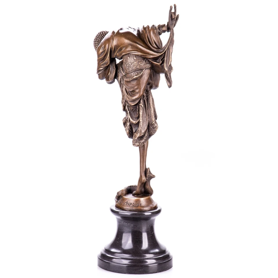 Bronzefigur Skulptur Statue Bronze Tänzerin nach D.H Chiparus Bronze Figur - Bild 2 von 3