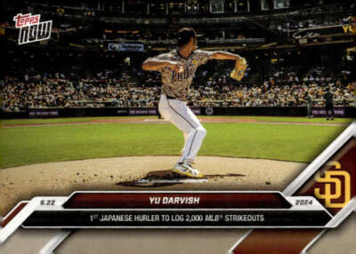 ダルビッシュ有 YU DARVISH 2024 Topps NOW #736 Padres NM-MT MLB Baseball 1st