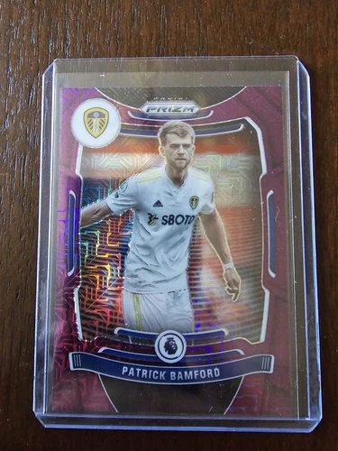 21-22 Panini Prizm EPL H2 Purple Mojo Patrick Bamford Leeds United