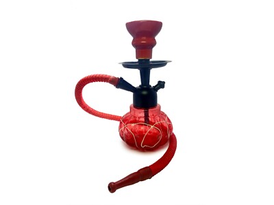 Hookah Red Color 8.5 Inch