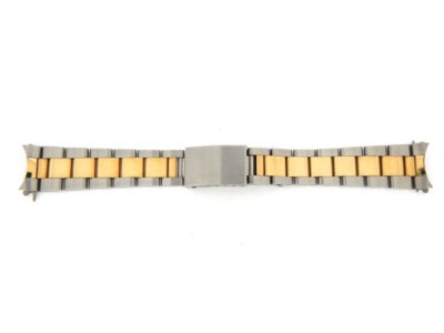Mens Aftermarket 2Tone Gold Plated & Steel 20mm Band for Rolex 36mm Models