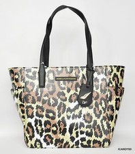 Nwt 195 Diane Von Furstenberg Ready To Go Pocket Tote Shopper Bag Leopard