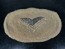 Vintage K G Charlet Bag Beaded Clutch Purse NBK Zipper