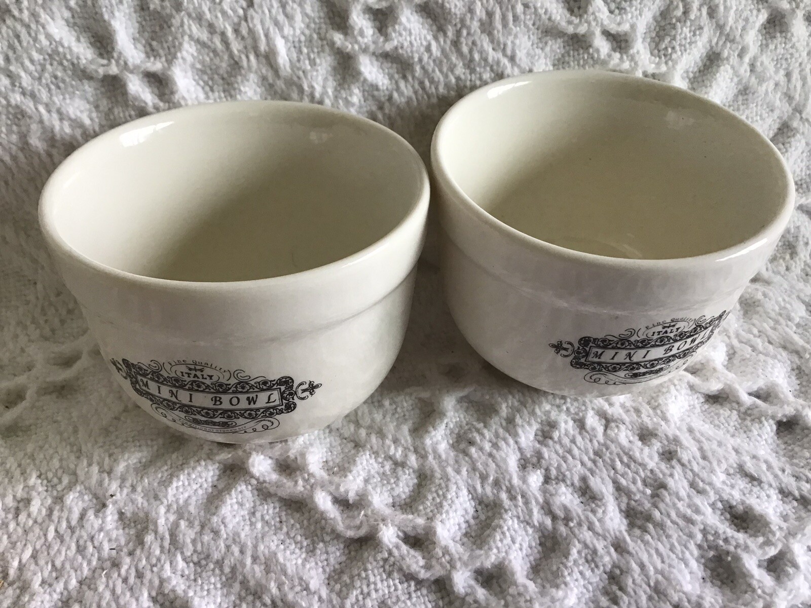 8 Piece Farmhouse Country Pitcher Sugar Creamer Lid Mini Bowls Small Sauce Bowls