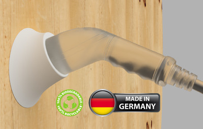 Typ 2 Wandhalterung Stecker Halter weiß 3dgedruckt biokompatibler Kunststoff