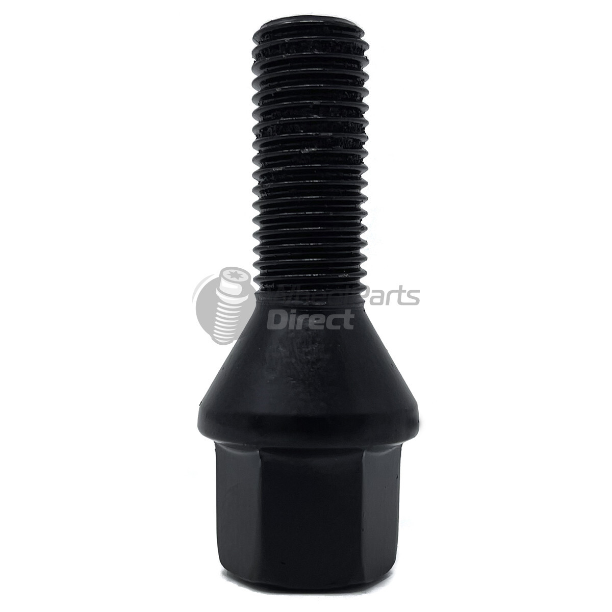 Wheel Bolts (16) 12x1.25 Black for Fiat Punto [Mk2] 0006 on