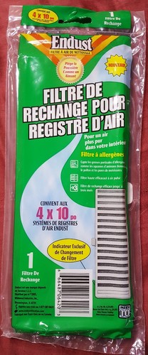 Endust Air Cleaning Register Air Filter Replacement ~ 4" x 10" ~ W6420 - Picture 2 of 7