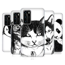 HEAD CASE DESIGNS HAND DRAWN ANIMALS SOFT GEL CASE FOR HUAWEI PHONES 4