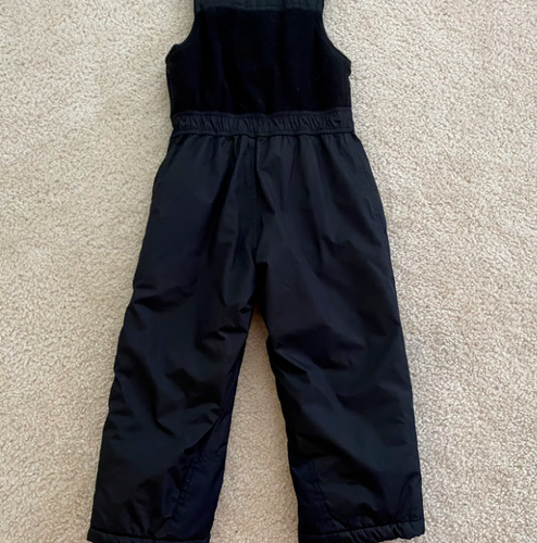 NWOT GIRLS SIZE 5 BLACK/PINK 32 DEGREES WATERPROOF BIB OVERALL SNOW PANTS - Picture 2 of 6