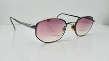 Vintage Nick Gray Metal Oval Sunglasses FRAMES ONLY