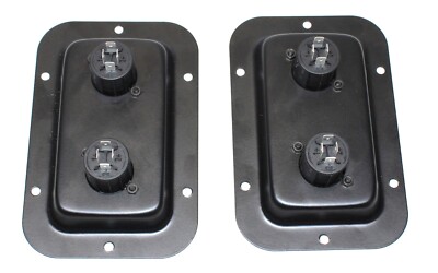 2) Two METAL Jack Plates w/ Genuine Neutrik NL4MPXX Dual SpeakON