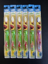 Lot of 6 SESAME STREET KID'S CREST TOOTHBRUSHES Assorted Pictures New