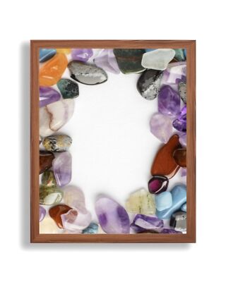 Bilderrahmen Opal N 50 x 70 cm Dark Walnut Kunstglas glasklar Puzzle Poster