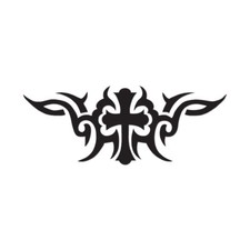 Tribal Cross - Vinyl Decal Sticker - Multiple Colors Sizes - Ebn3160