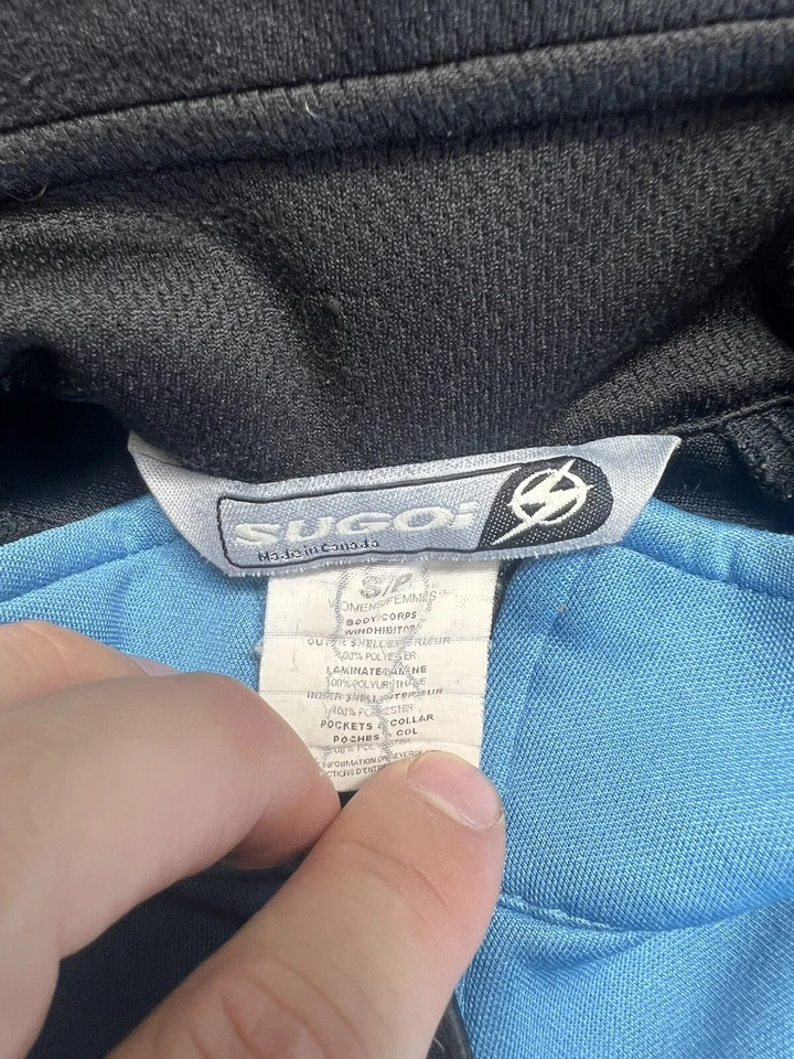 Chaqueta de ciclismo para mujer Sugoi azul y blanca talla pequeña Foto 2 de 4